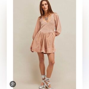 BNWOT Free People Farrier Velvet Mini Dress